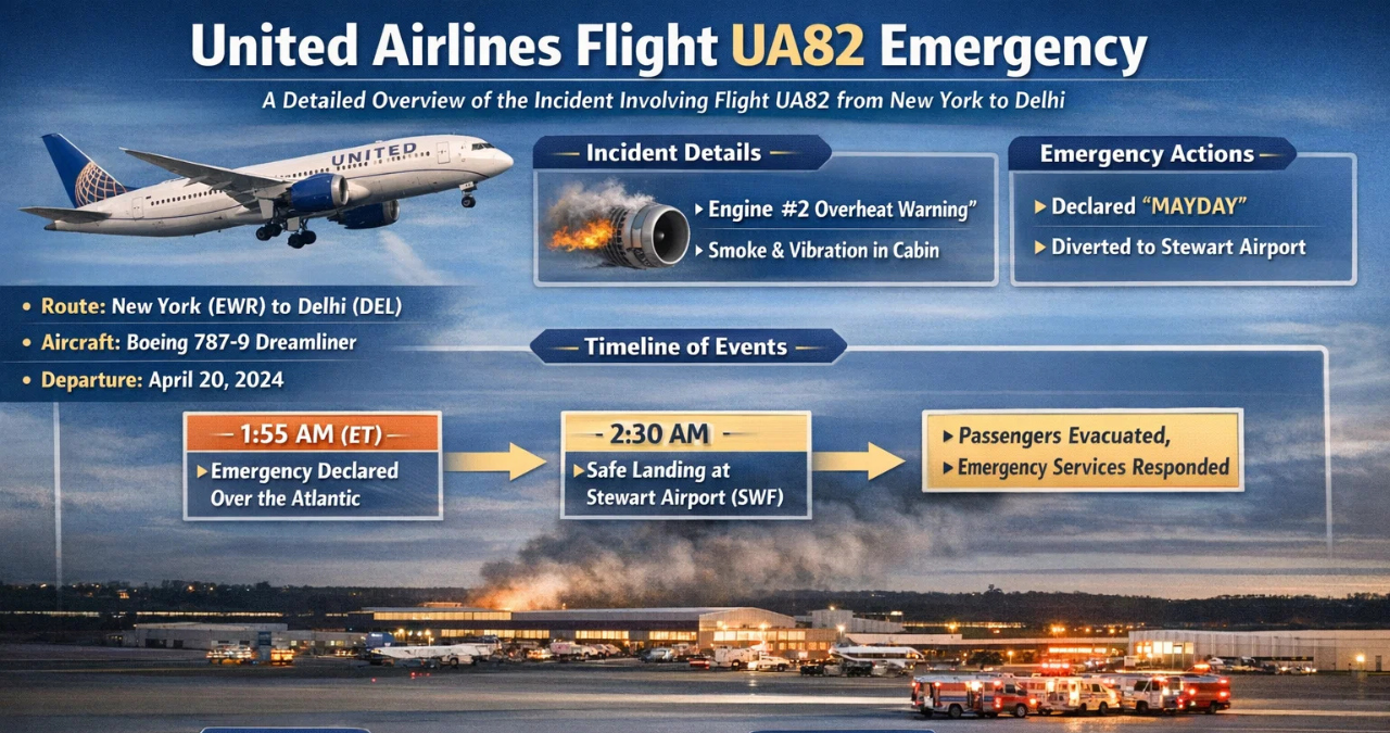 United Airlines Flight UA82 Emergency