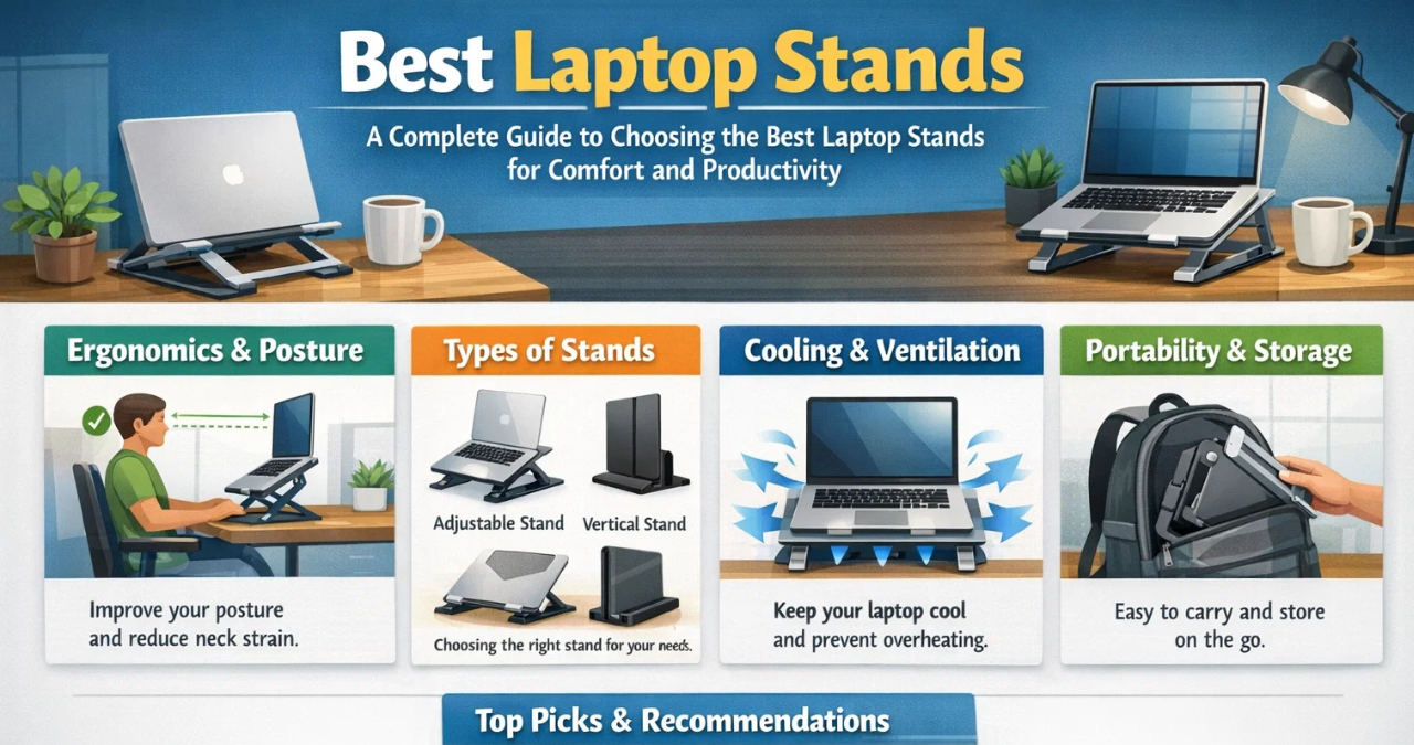 Best Laptop Stands: A Complete Guide to Choosing the Best Laptop Stands for Comfort and Productivity