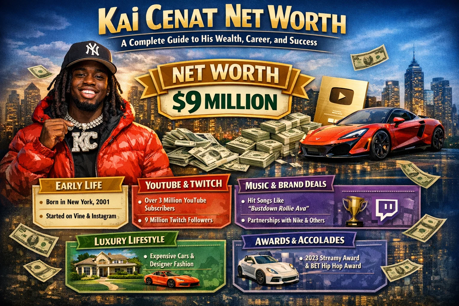 Kai Cenat Net Worth