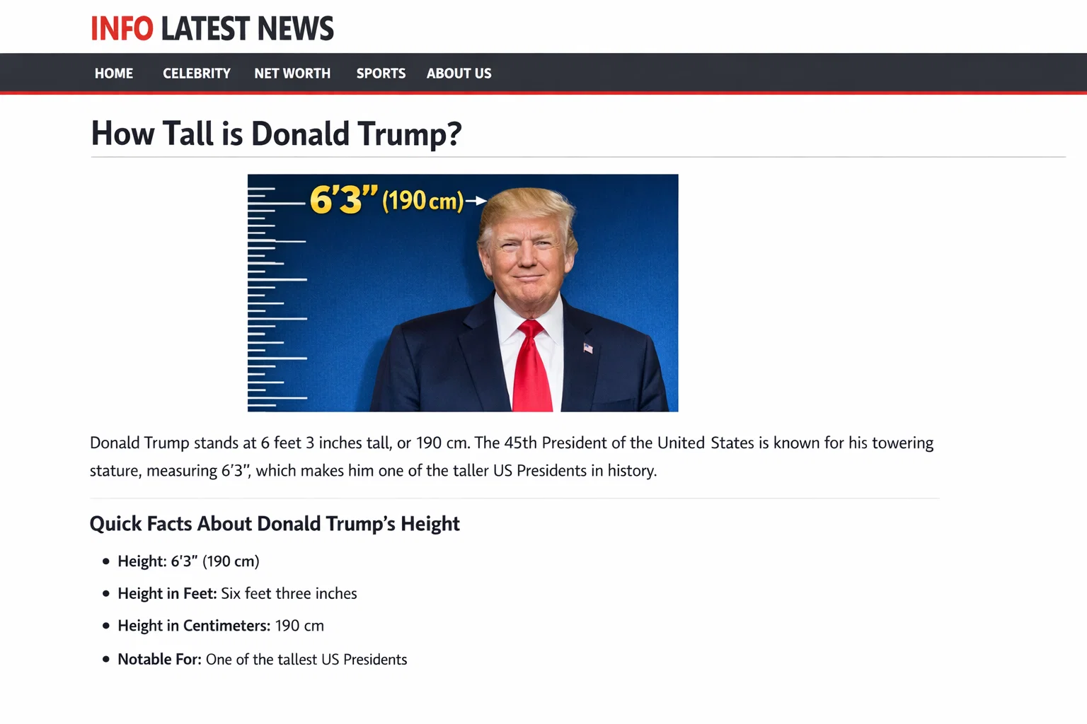 How Tall Is Donald Trump? A Complete and Simple Guide